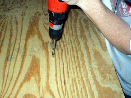 Drill inside your line to start your jig saw hole.