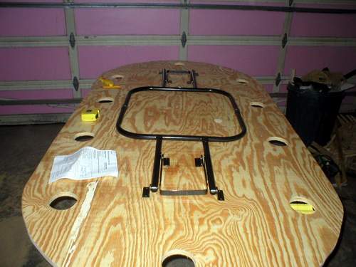 Table legs measured out