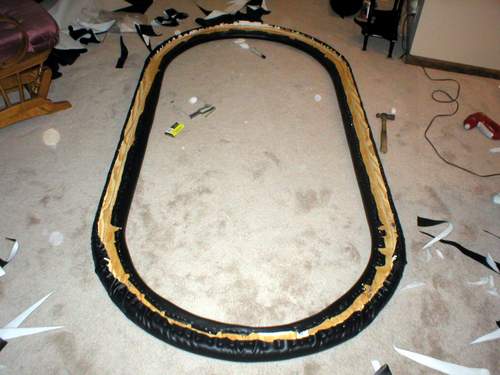 Cut away excess material