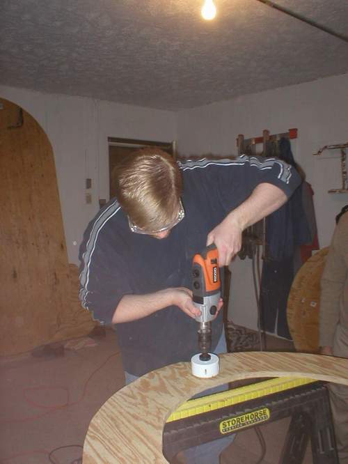 Hole number one on the way.