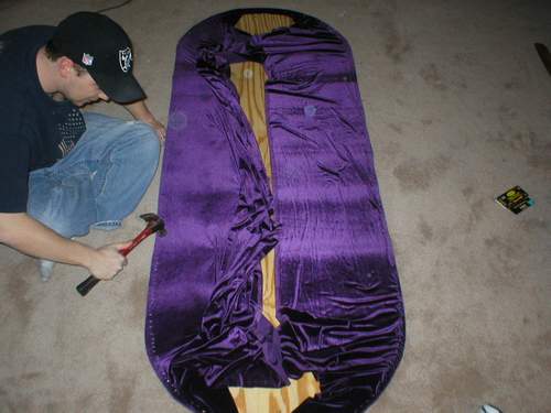 Hammer those stubborn staples down.